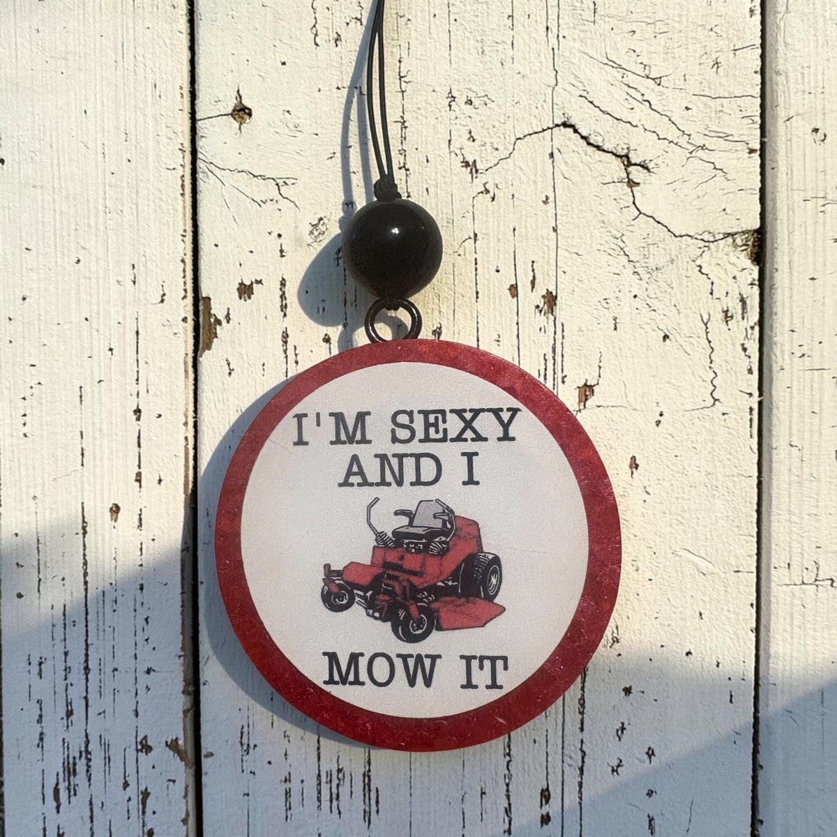 Sexy and I Mow It Freshie- Black Cherry Leather