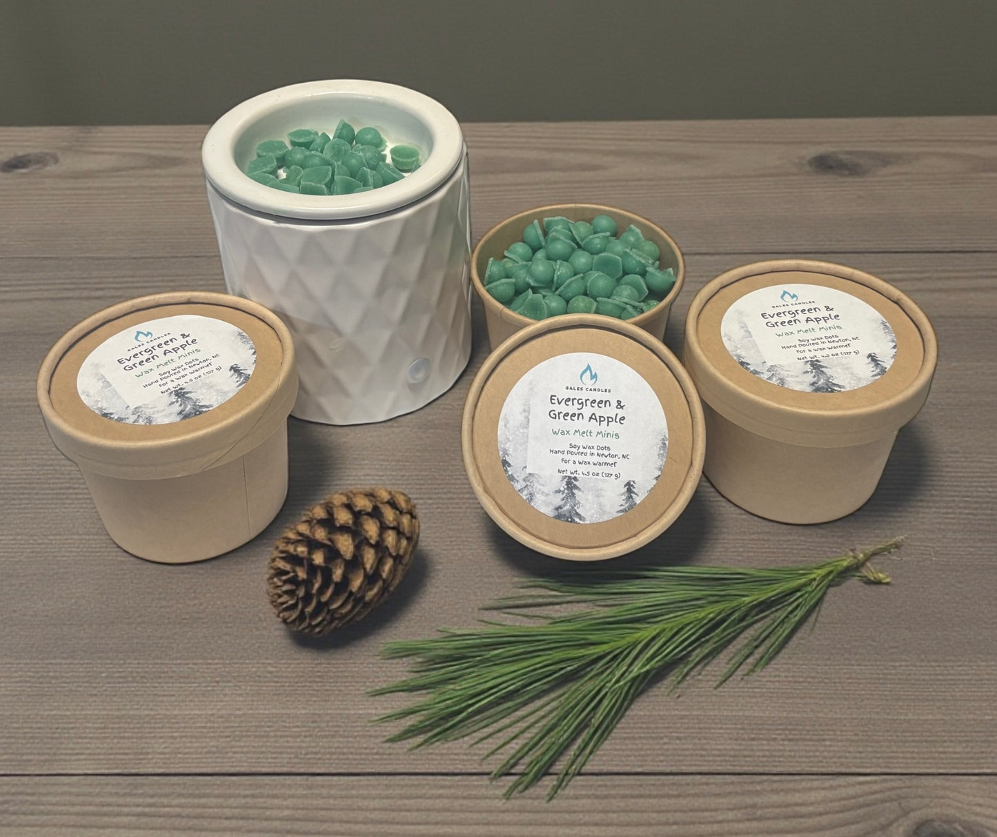 Evergreen & Apple - Wax Melt Minis