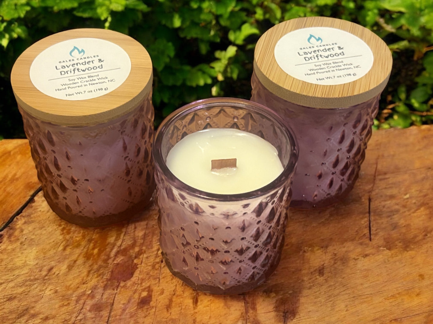 Lavender Driftwood Candle