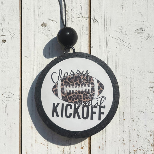 Classy Until Kickoff Freshie- Black Cherry Leather