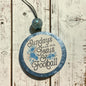 Jesus and Football Freshie- Mahogany Teakwood & Leather