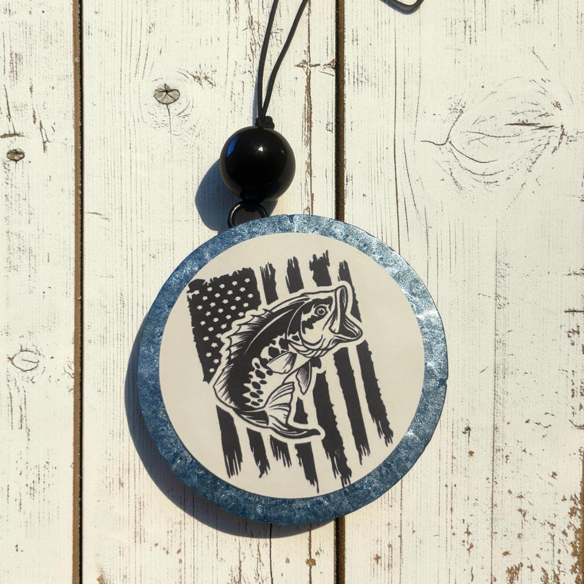 American Fish Freshie- Mahogany Teakwood & Leather