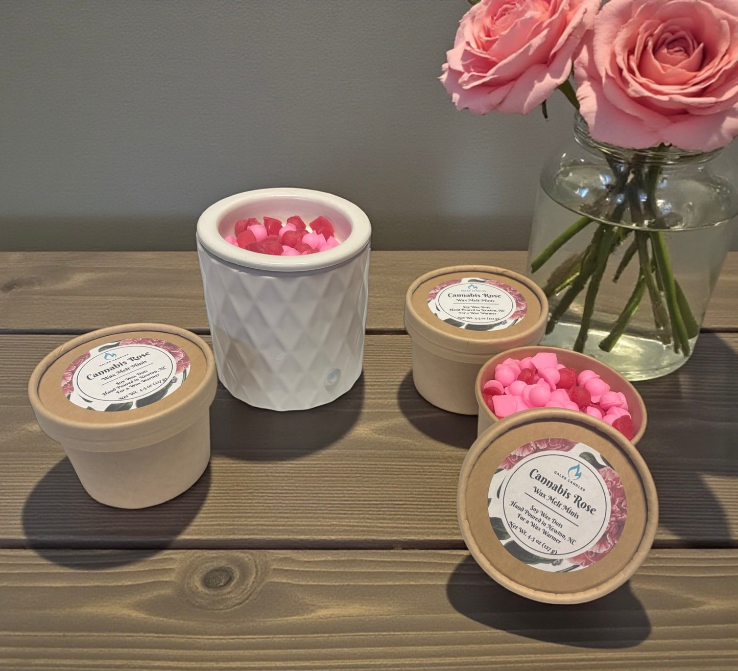 Cannabis Rose- Wax Melt Minis