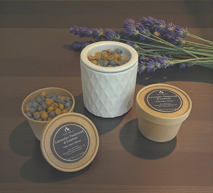Lavender Teakwood & Leather- Wax Melt Minis
