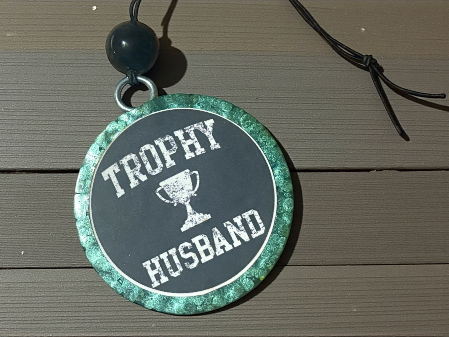 Trophy Husband- Black Cherry Leather
