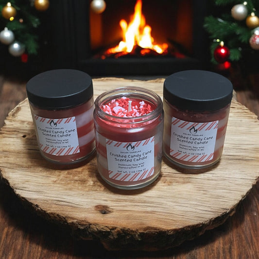 Crushed Candy Cane Scented Candle