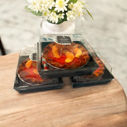 Peach Cobbler Candle Pie