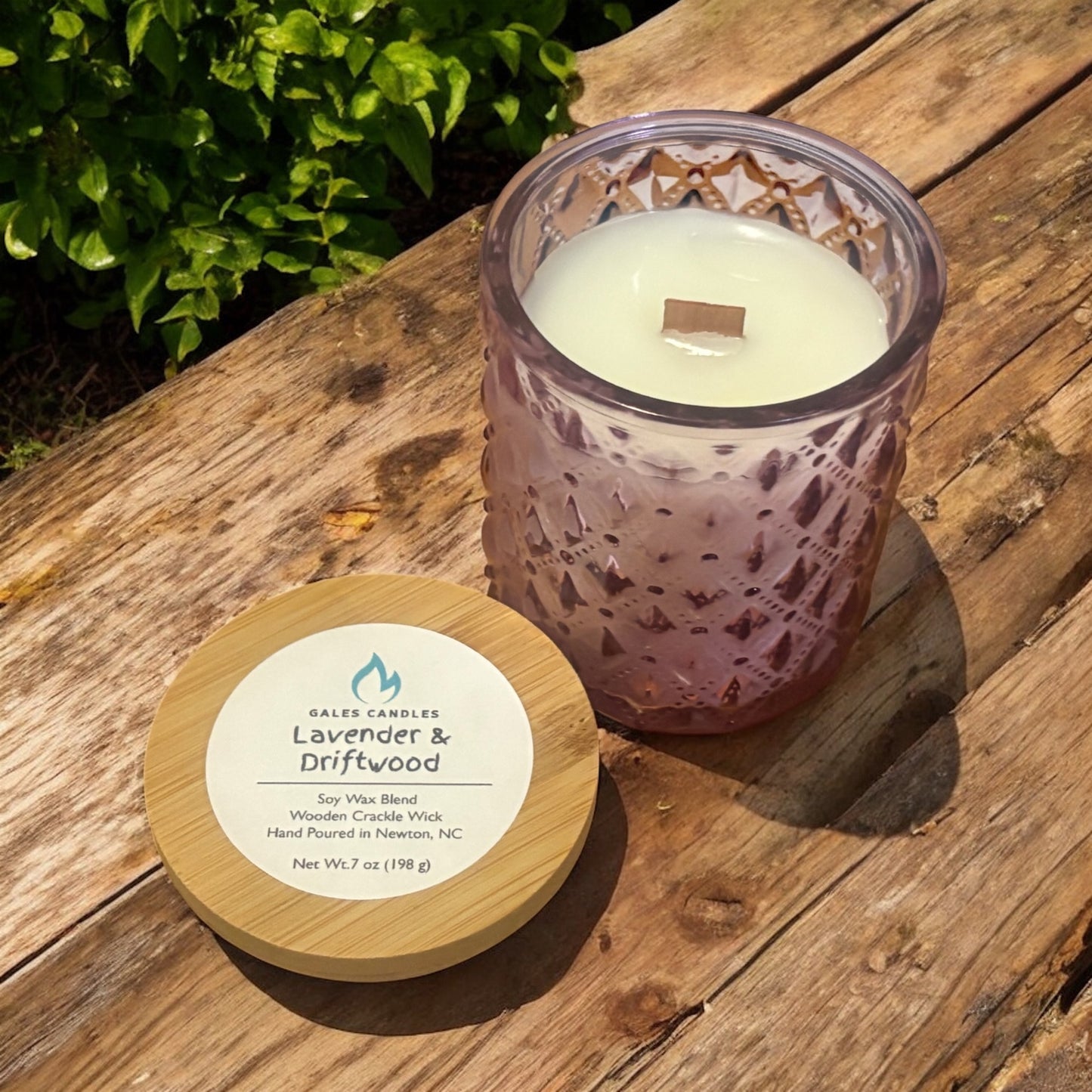 Lavender Driftwood Candle