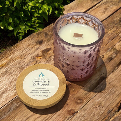 Lavender Driftwood Candle