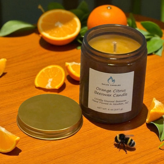 Orange Citrus Beeswax Candle