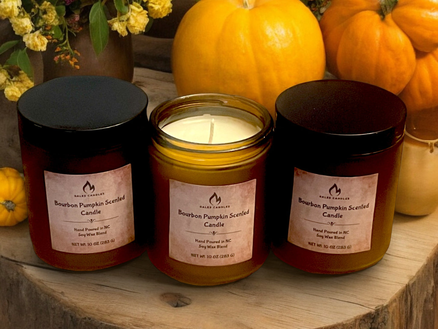 Bourbon Pumpkin Scented Candle