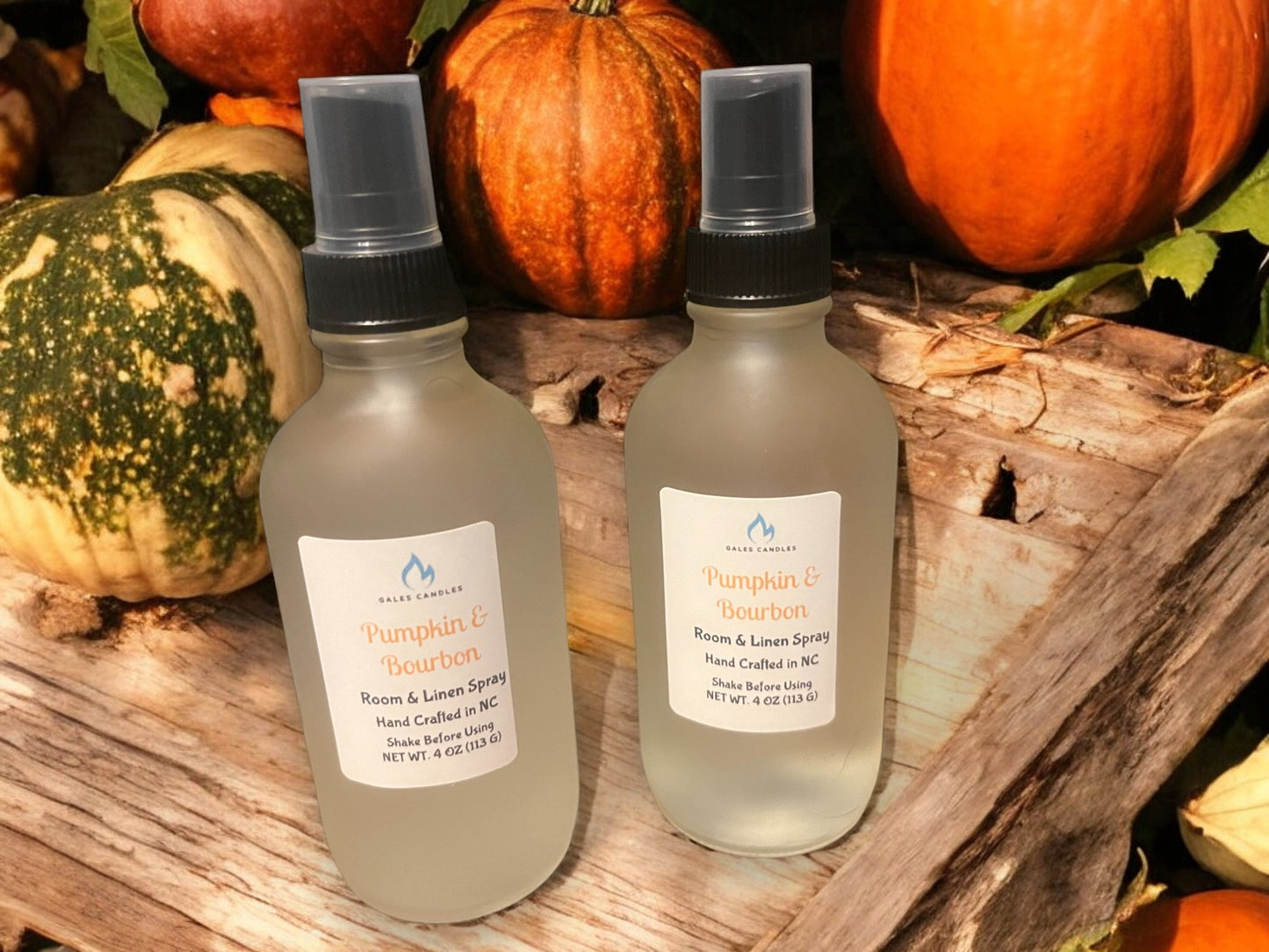 Pumpkin & Bourbon Room & Linen Spray