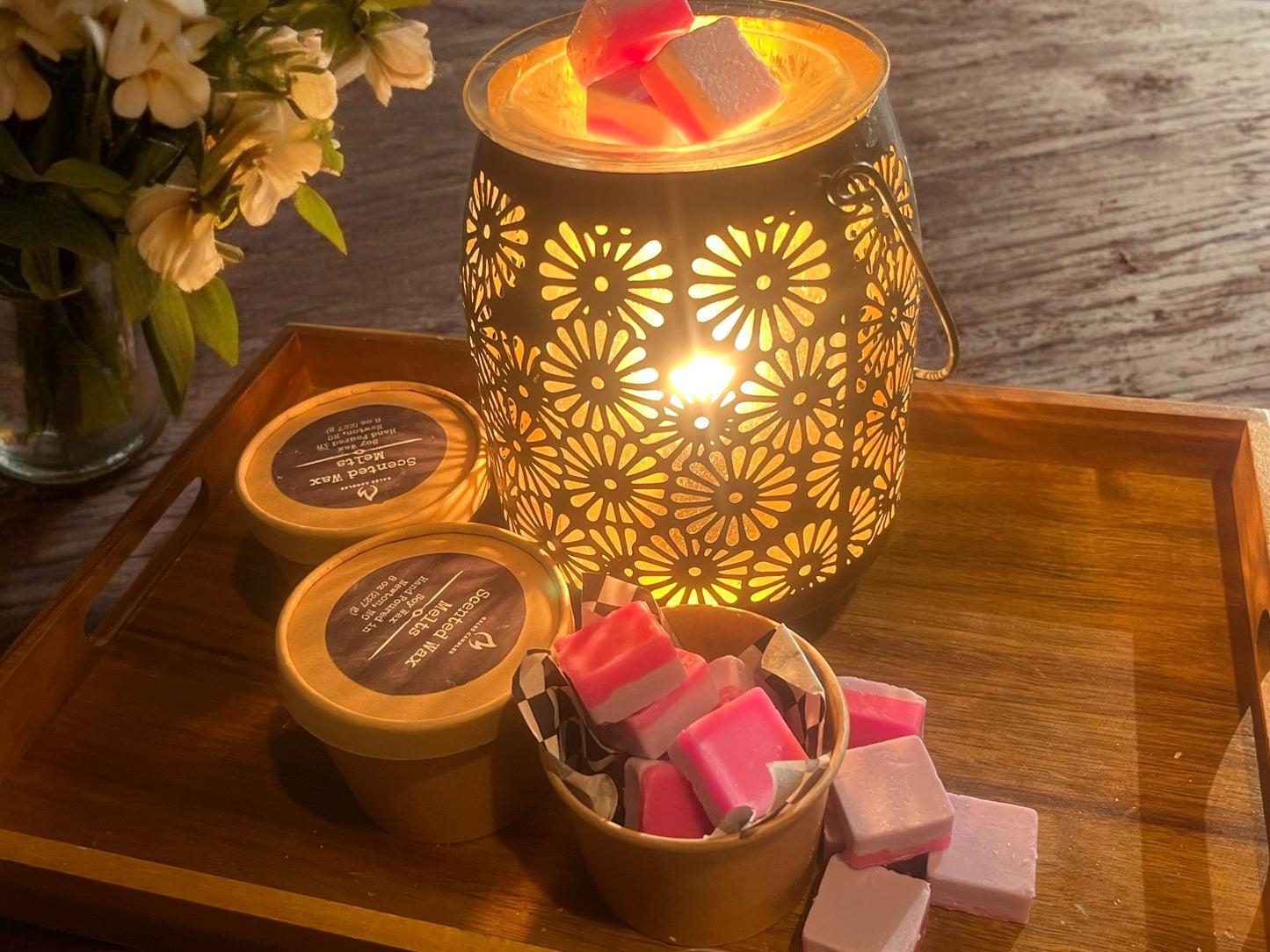 Japanese Cherry Blossom & Sweat Pea Layered Wax Melts