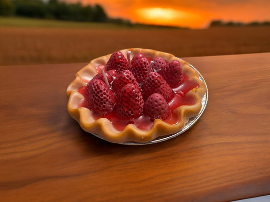 Strawberry Candle Pie