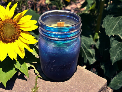 Sunflower Mason Jar Candle