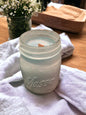 Fresh Linen Mason Jar Candle