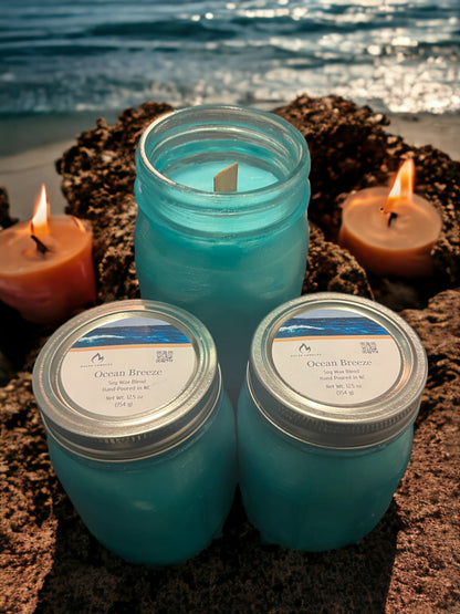 Ocean Breeze Mason Jar Candle