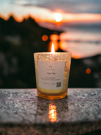 Gold Sparkle Candle- High Tide