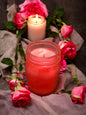 Rose Mason Jar Candle