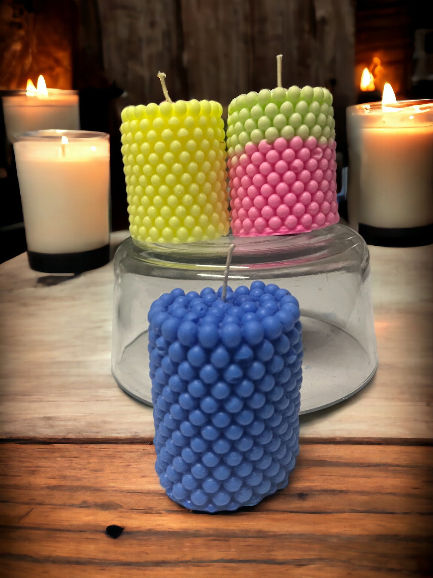 Bubble Piller Candles