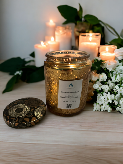 Yellow Illuminate Scented Candle- Coco Butter Cashmere Scent