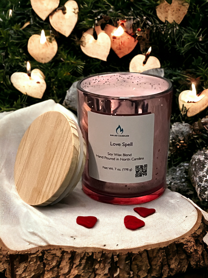 Pink Sparkle Candle- Love Spell Scent