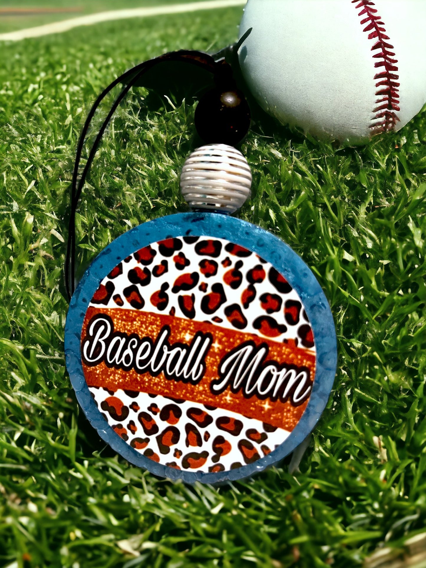 Red Leopard Baseball Mom Freshie