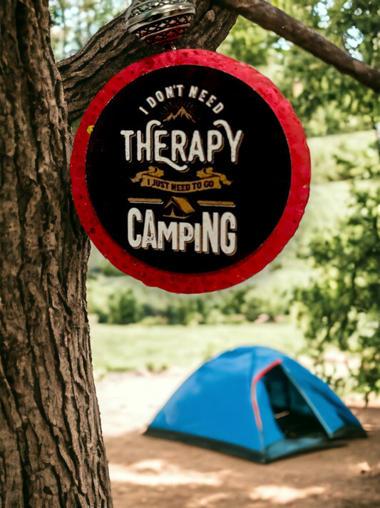 Camping Is MyTherapy Freshie